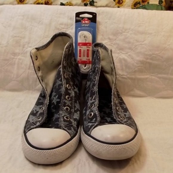 LEVIS Canvas Hightops sneaker, women's, 6.5, Blue - Picture 1 of 8